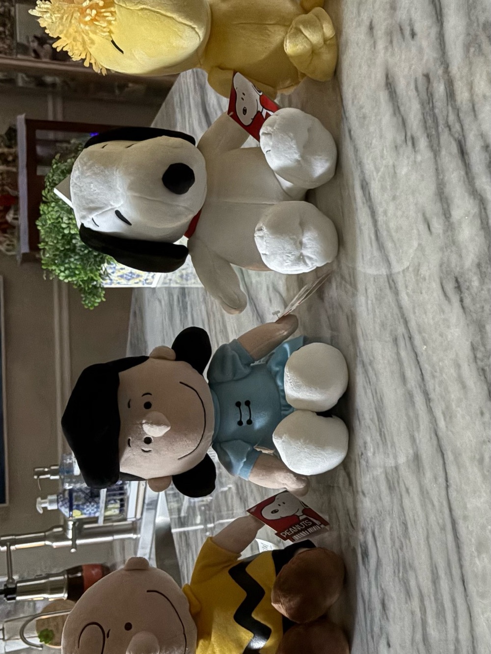 Peanuts Snoopy and Friends Plush Bundle - White, Black, Blue, Yellow